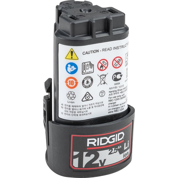 Ridgid 55183 1-Piece 12V Advanced 2.5 Ah Lithium-Ion Battery