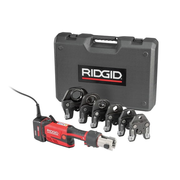 Ridgid Cordless Press Tool Kit,Max Pipe Size2in 67193