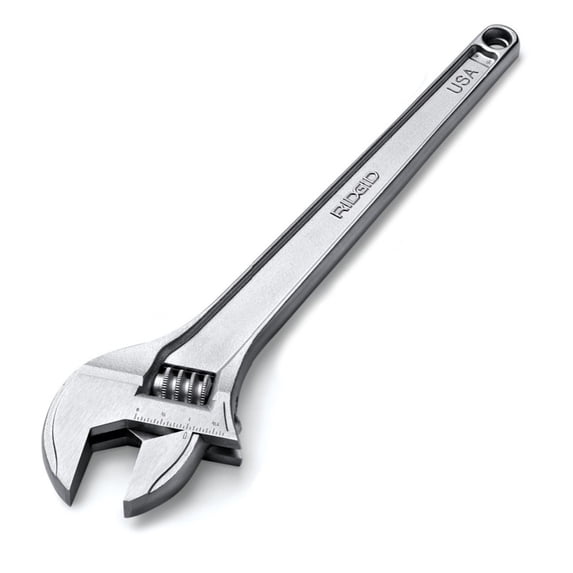 RIDGID #758 8" 7/8" Capacity Adjustable Wrench, 86907
