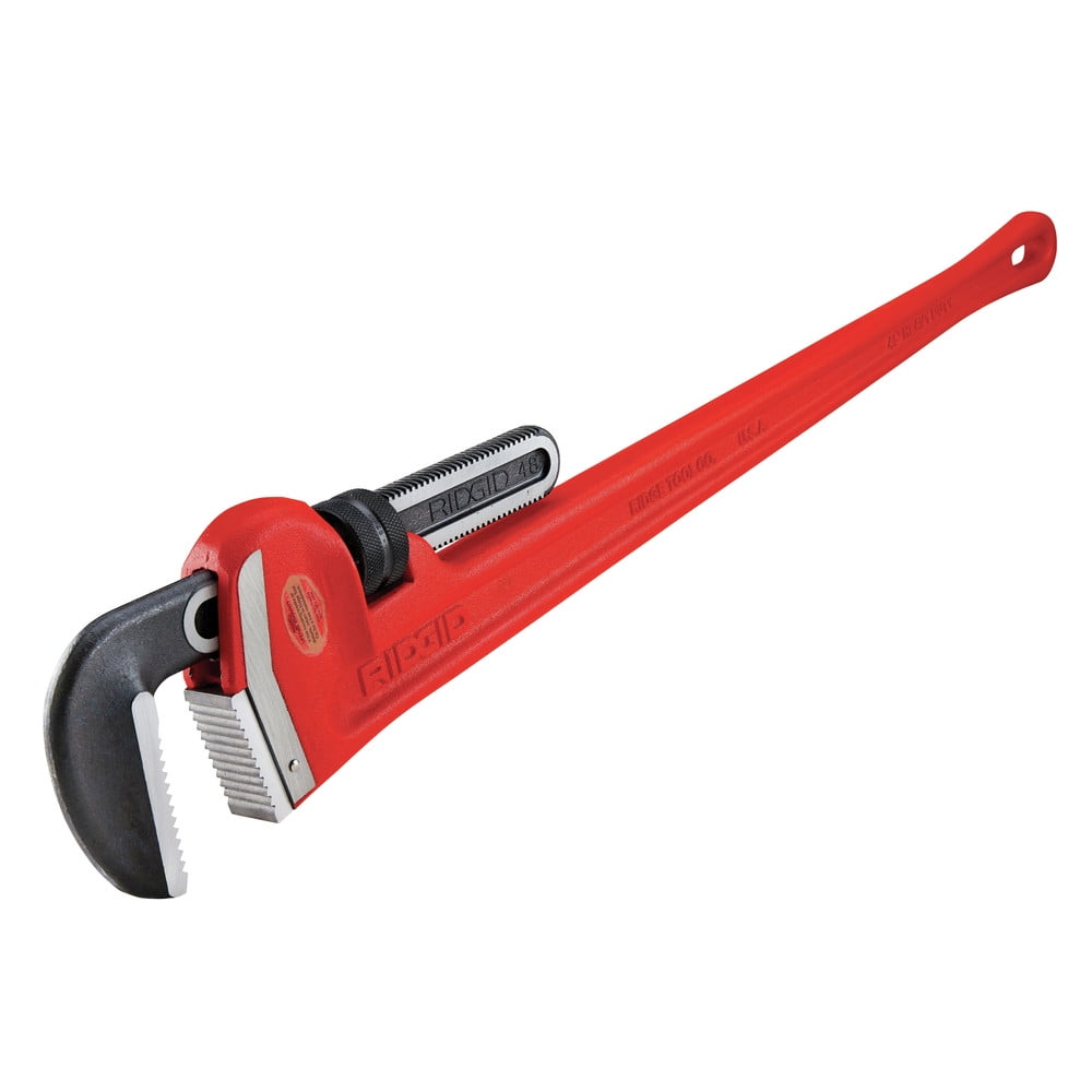 Ridgid Aluminum End Pipe Wrenches, Alloy Steel Jaw, 60 in