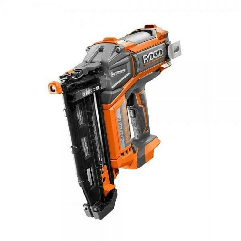 Ridgid HyperDrive 18v Cordless Electric Powered 16 Gauge Straight Finish Nail Gun 2 1 2 In. Walmart