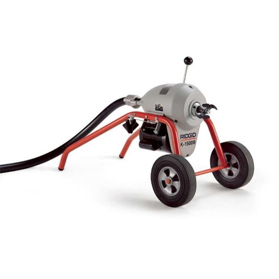 Ridgid K-1500B Sectional Machine With A-1 Mitt A-12 Pin Key And Rear Guide Hose
