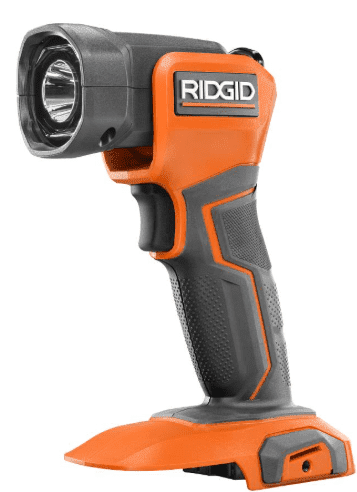 Light Bulb Ridged RIDGID, LED Work Light, R8695, 18V Cordless, 135° pivoting head ...
