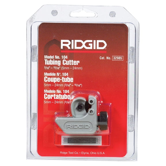 Ridgid Midget Cutter, 15/16" Capacity, Gray/Black