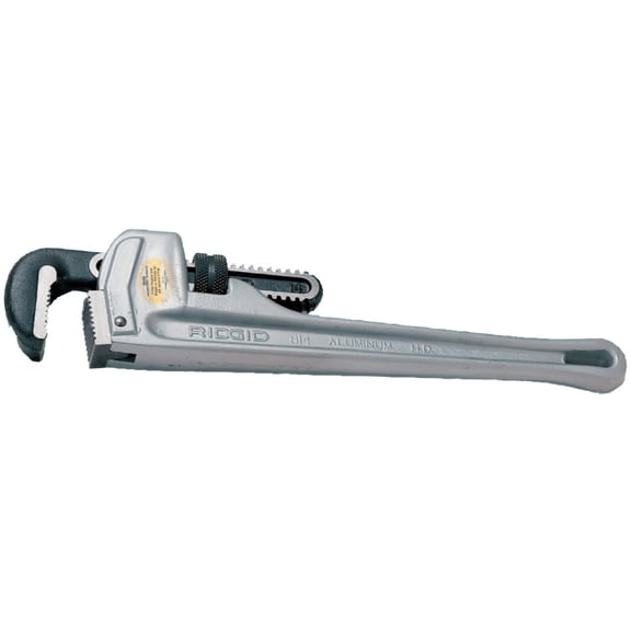 Ridgid Aluminum Pipe Wrenches, Alloy Steel Jaw, 10 in