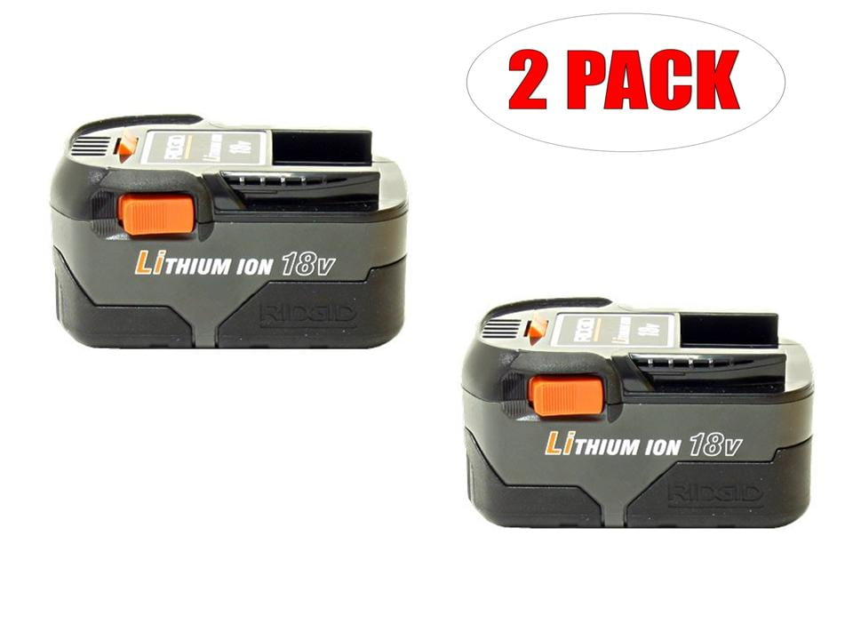Ridgid R86006 Drill 18V Li Ion 3.0 AH Battery 2 Pack 130383031