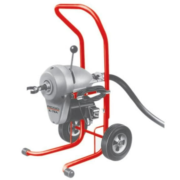 Ridgid K-1500A Sectional Machine With A-1 Mitt, A-12 Pin Key, Rear Guide Hose, C-11 Cables, A-8 Cable Carriers, And Tool Set