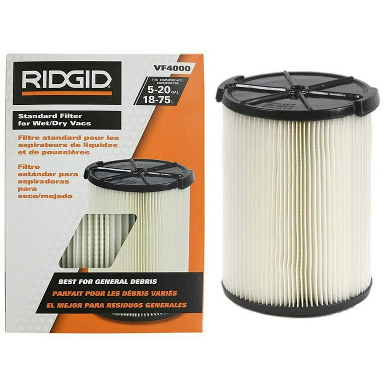 Ridgid vacuum hot sale filter