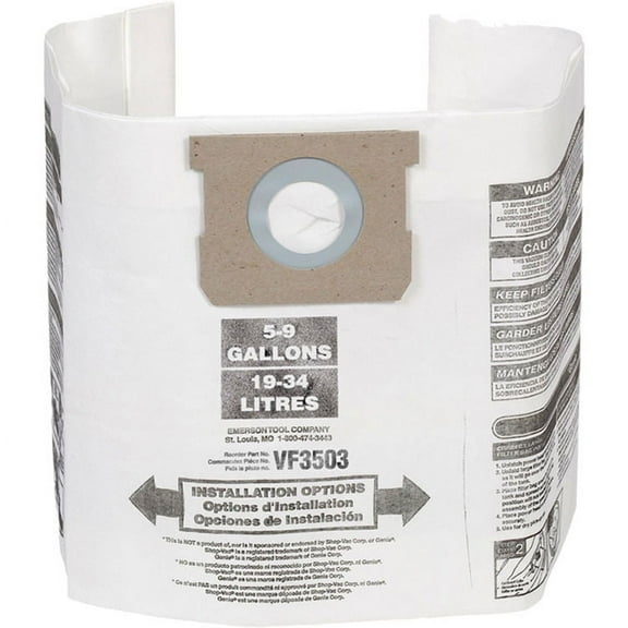 Ridgid VF3503 High-Efficiency Dust Bags - 40153