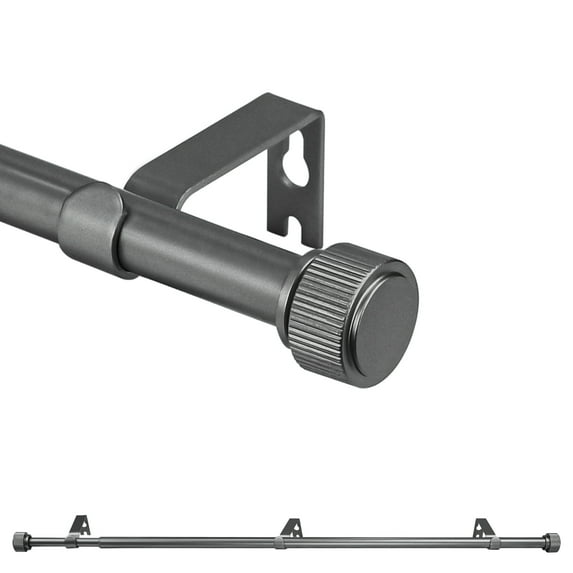 Ridicili 5/8 Inch Adjustable Single Drapery Curtain Rod Set with ...