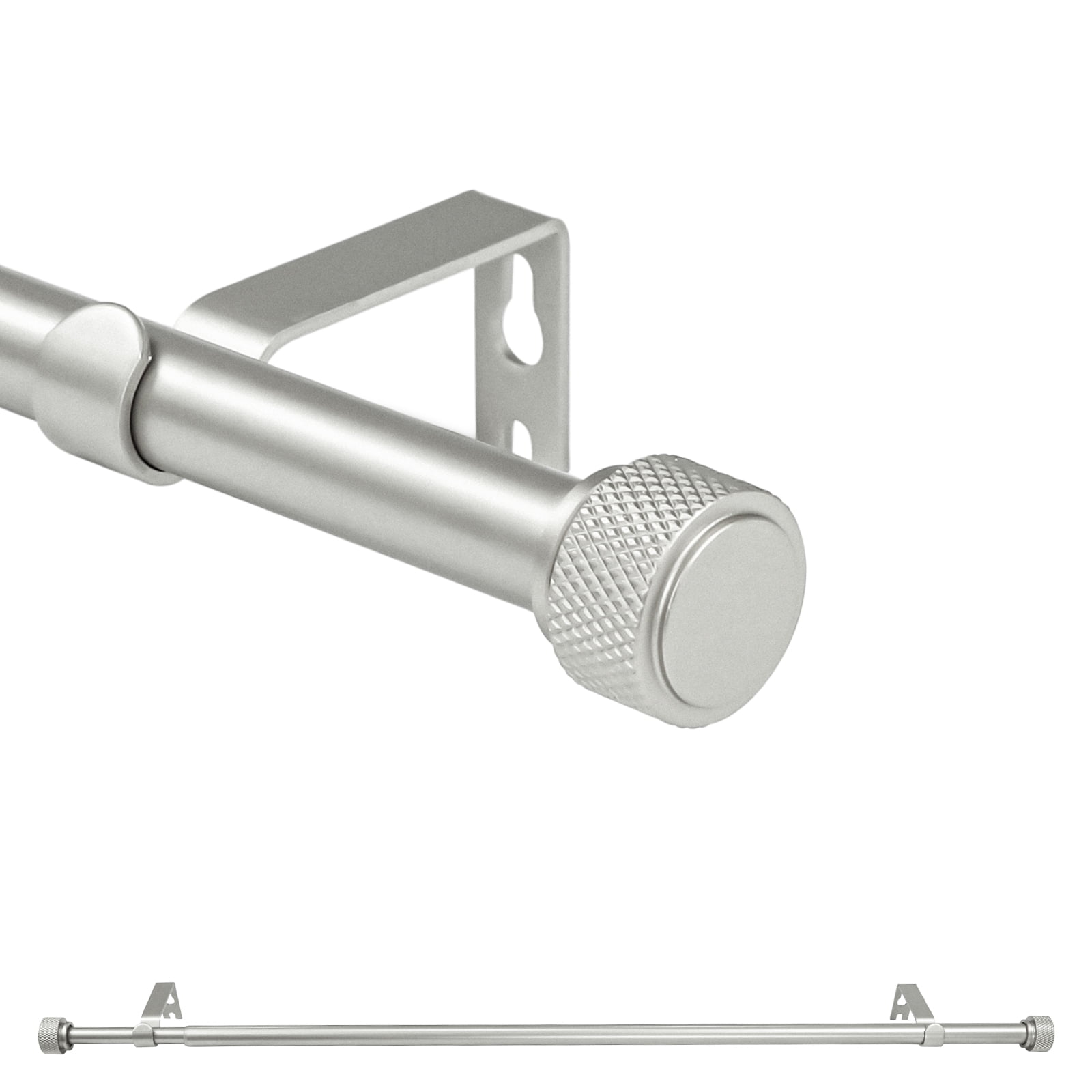 Ridicili 5/8 Inch Adjustable Single Drapery Curtain Rod Set with ...