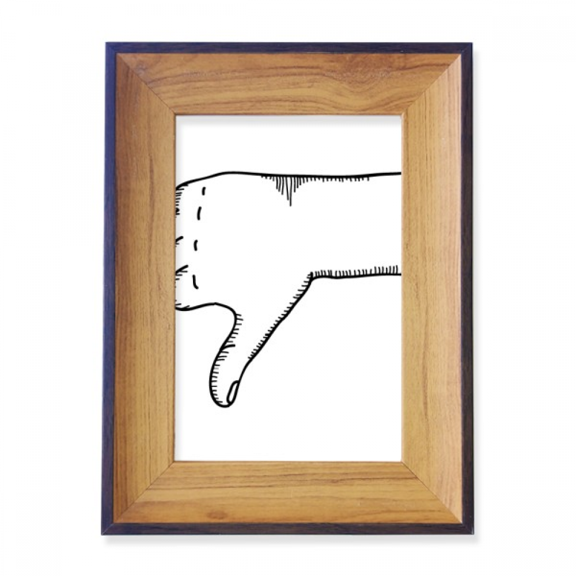 Ridicule Gesture Line Drawing Pattern Photo Frame Exhibition Display Art Desktop Painting
