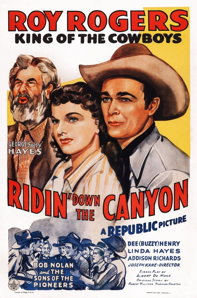 Ridin Down The Canyon U Canvas Art - (11 x 17)