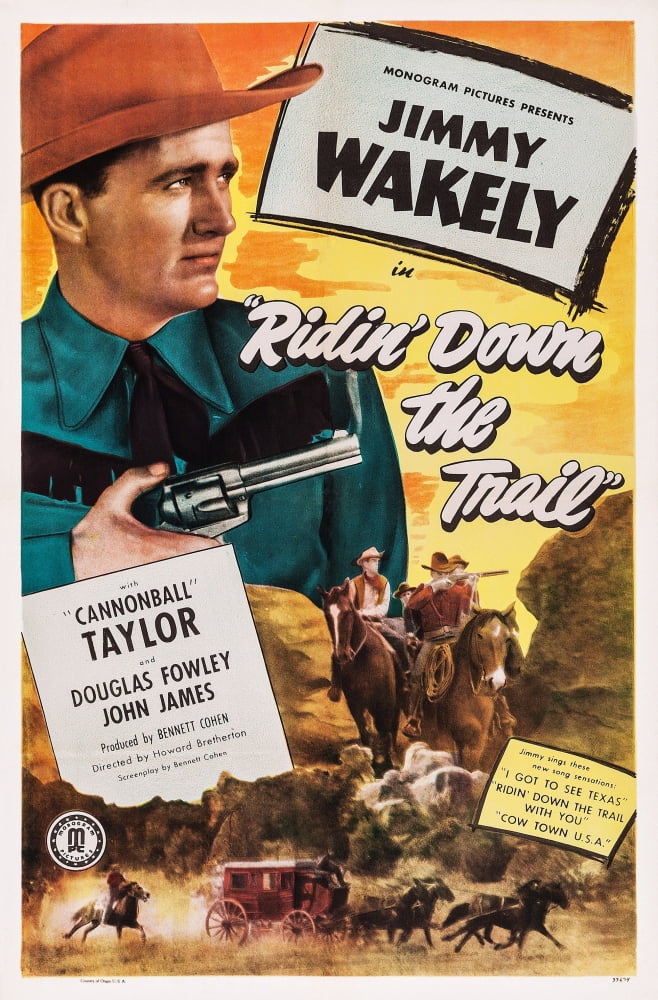 Ridin Down The Trail U Canvas Art - (24 x 36)