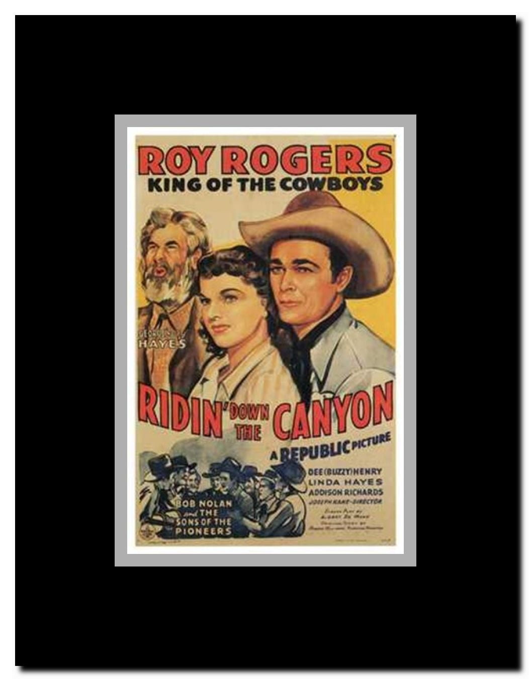 Ridin' Down the Canyon Framed Movie Poster