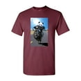 thumbnail image 1 of Riding Bear Motorcycle Rider Tanya Ramsey Artworks Art DT Adult T-Shirt Tee, 1 of 2