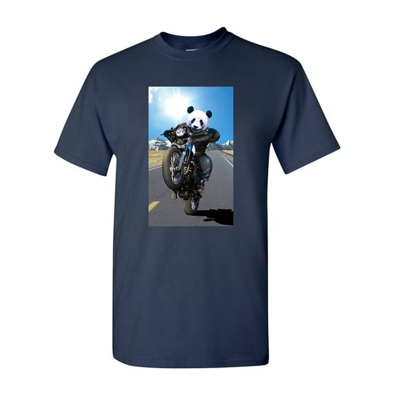 Riding Bear Motorcycle Rider Tanya Ramsey Artworks Art DT Adult T-Shirt Tee