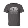 thumbnail image 1 of Riding Bike Sarcastic Humor Graphic Novelty Super Soft Ring Spun Funny T Shirt, 1 of 3