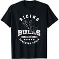 thumbnail image 1 of Riding Bulls Punching Fools Bull Riding Rodeo Cowboy Ranch T-Shirt, 1 of 4