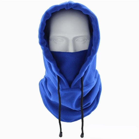 Riding Cap Winter Windbreaker Outdoor Sports Scarf Cold Thickened Headgear Military Mask Fleece Warm Hat. Face Bandana Scarf (Tt-dt-03 royal blue,One Size)