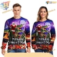 thumbnail image 1 of Riding Crocodile Santa T-Shirt 3D Hoodie, Funny Christmas Gift, 1 of 4