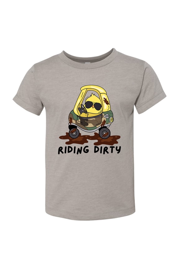 Riding Dirty Boys Funny Chick T Shirt (Toddler Boys)