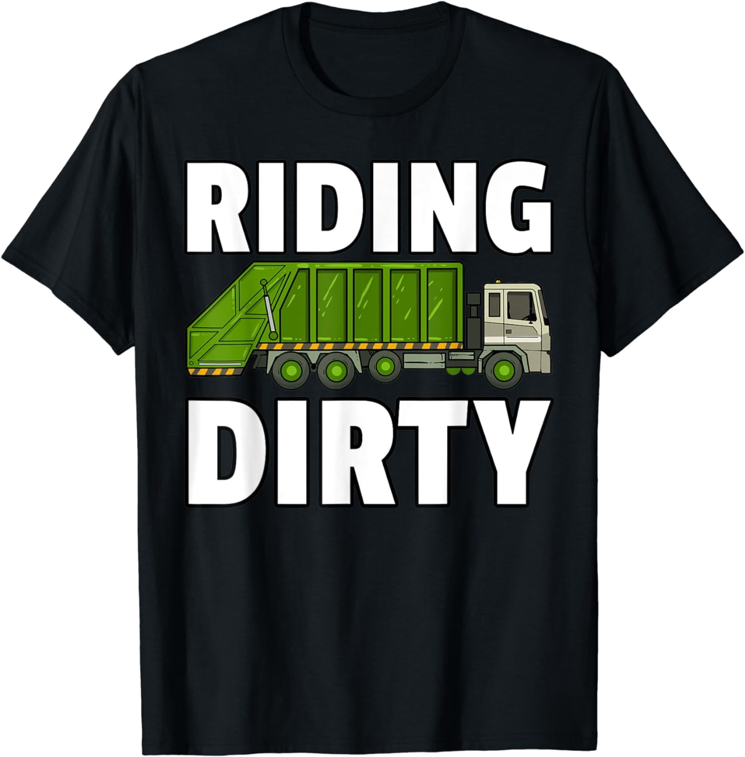 Garbage Truck "Trash Messy Dirty" Toddler T-Shirt - 100% Cotton Kids Graphic Tee (Sizes 6M-5T)