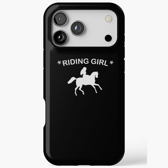 Riding Girl Horse Lover iPhone Case 17 to 11 Pro Max