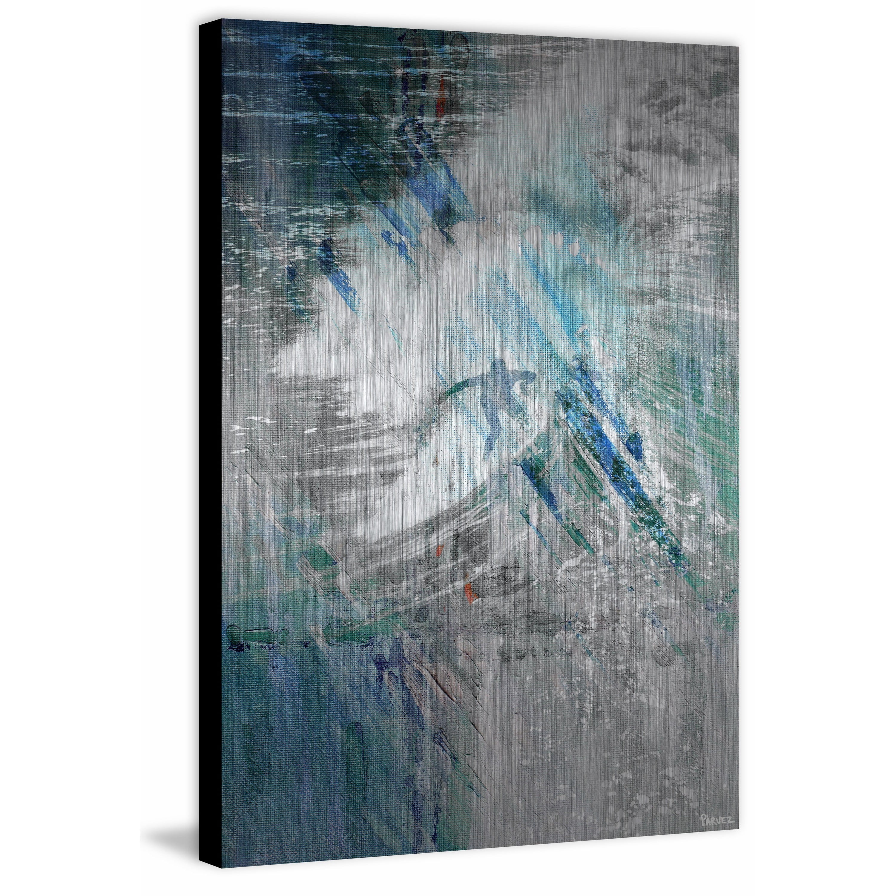 "Riding High Surf" Painting Print on Brushed Aluminum