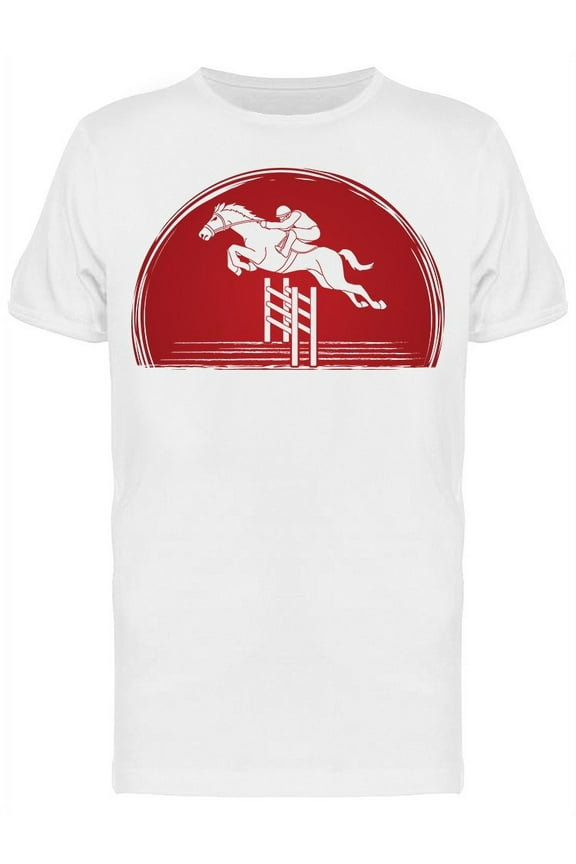 Riding Horse Race T-Shirt Men -Image by Shutterstock, Male Medium