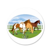 Riding Horses Edible Icing Image Cake Decoration Topper -1/4 Sheet
