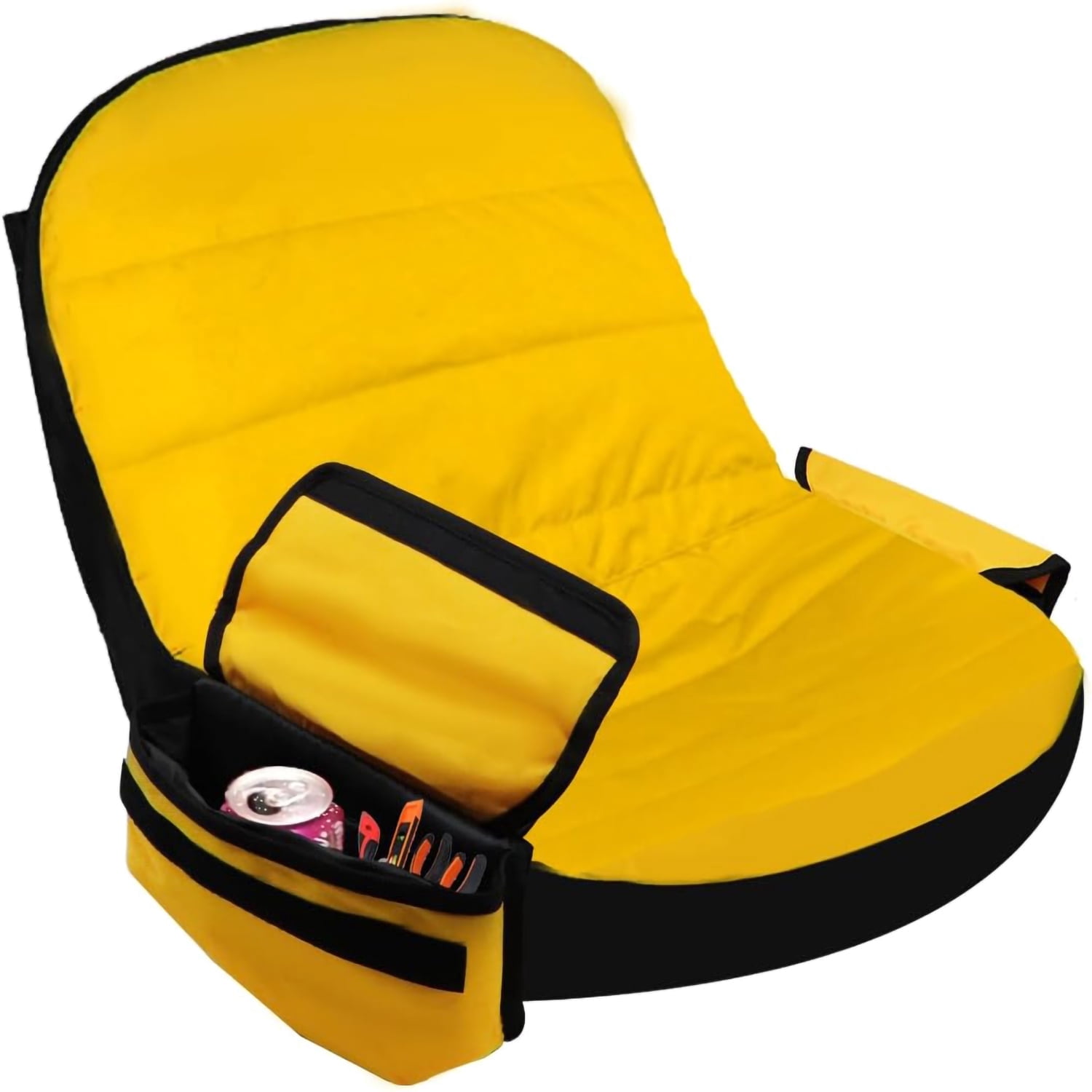 Riding Lawn Mower Seat Cover for John Deere Seat,Tractor Seat Cover with Pouch,Mower Seat Cushion Compatible with Cub Cadet,Craftsman,Kubota Tractor Seat Cover(Medium)