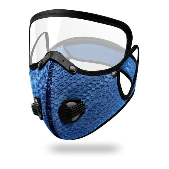 Riding Mask with Detachable Goggles, Windproof Dustproof Sports Face Guard for Cycling