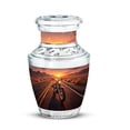 thumbnail image 1 of Riding Motorcycle Large/Mini Urns - Decorative Keepsake Cremation Urns for Adult Human Ashes, Sympathy Memorial Gifts for Loss of Loved One - 3inch, Small/Mini Size - Single 1Pcs, 1 of 2