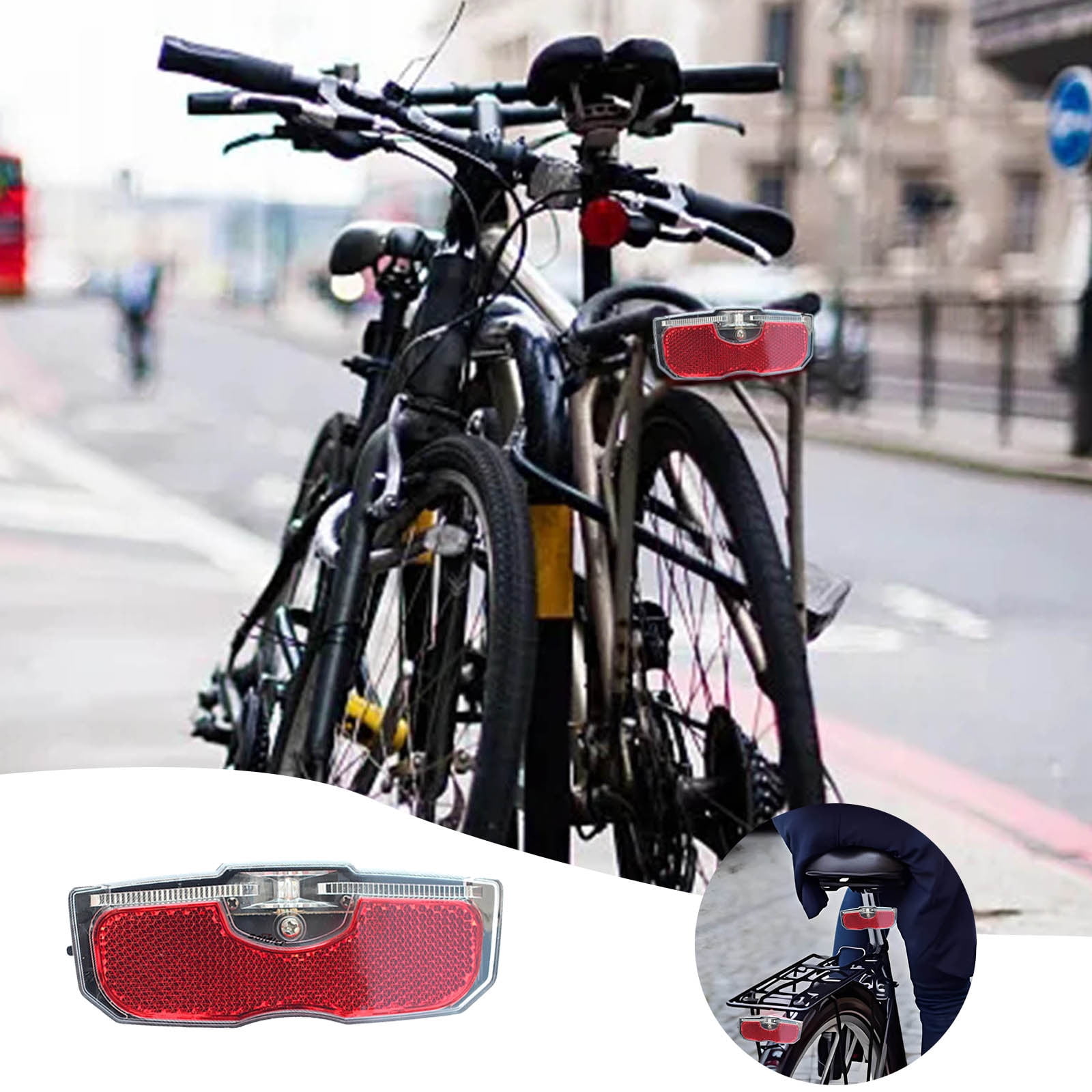 Riding Rear Frame Reflector Tail Light Reflector Night Riding Reflector