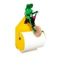 Riding toilet paper holder wall mount toilet roll holder wooden riding
