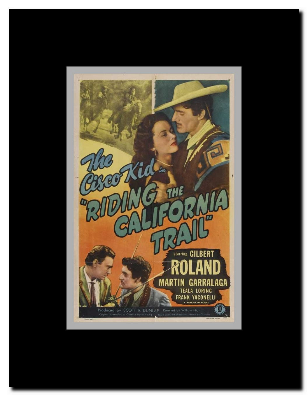 Riding the California Trail Framed Movie Poster
