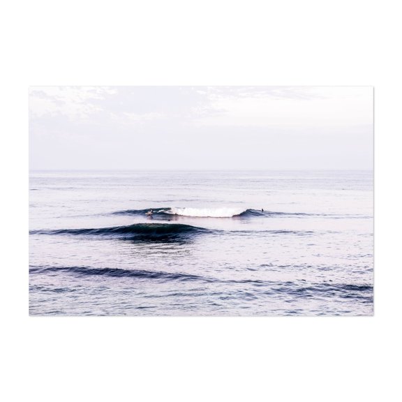 Riding the Pacific - San Diego California Photography Surf Waves Ocean Seascape Surfboard Minimalist Coast Unframed Wall Art Print 4 x 6 inches