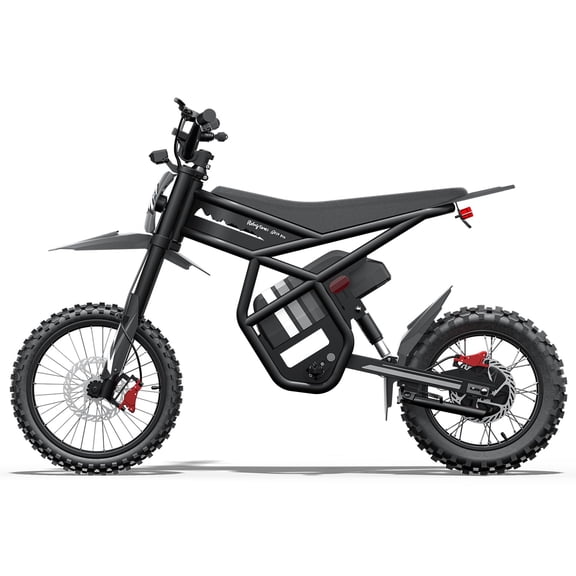 Riding'times Ebike for Teens Adults,60V25AH 40MPH Electric Dirt Bike with 14"/12" Motorcycle Tire,3000W Dual Hydraulic Brake Mountain Off-Road Dirtbike UL2849