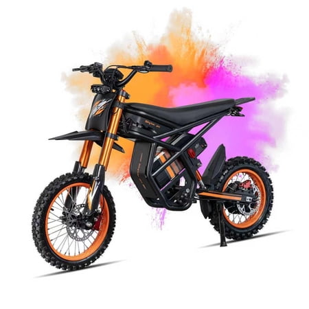 Riding'times GT54 Electric Dirt Bike for Teens Adults,48V 27AH 37MPH Ebike with 14"/12" Motorcycle Tire,2000W Dual Hydraulic Brakes E Mountain Bike off-road UL2849
