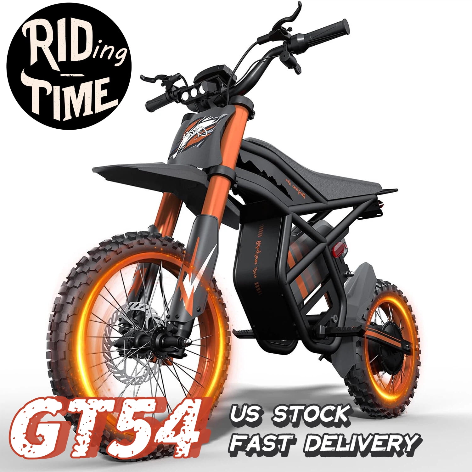 Riding'times GT54 Electric Dirt Bike for Teens Adults,2000W