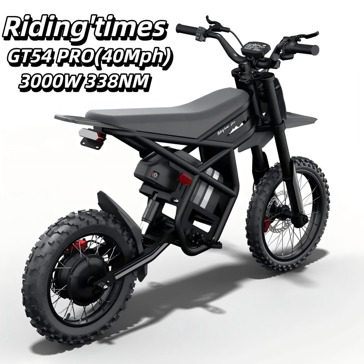 Riding'times GT54 Pro Electric Dirt Bike, 60V 25AH, Off-Road 40MPH ...