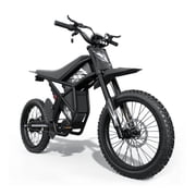 Ridingtimes GT73 Electric Dirt Bike for Adults,2400W Peak Motor,48V 36.4Ah Dual Batteries,Up to 37 MPH,85 Miles Max Range,25in All-Terrain Tires