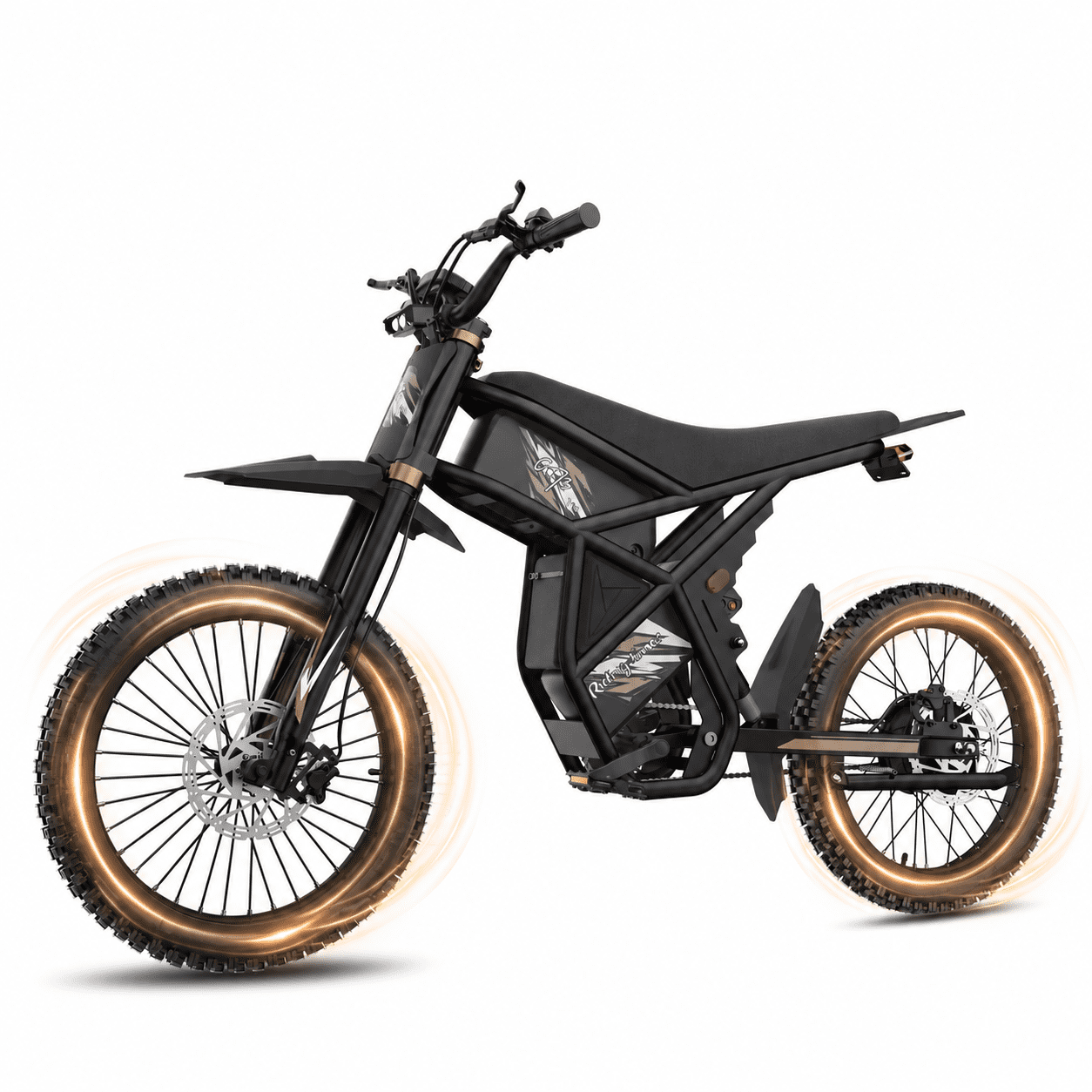 Ridingtimes GT73 Pro Electric Bike,3000W Dual Motor,338NM electric motorcycle for adult,60V 36Ah Battery 25"3" Tires Hydraulic Brakes UL2849