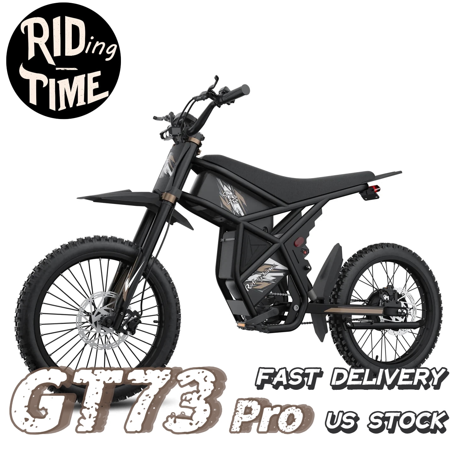 Riding'times GT73 Pro Electric Bike,3000W Dual Motor,338NM