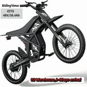 Riding'times GT73 Electric Dirt Bike 2400W Motor 37MPH 85-Mile Range 25" Off-Road Tires UL2849 Certified