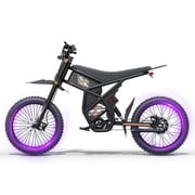 RidingTimes GT73 Pro 3000W Electric Dirt Bike for Adult, 60V 36Ah Battery, 25" Off-Road Fat Tire, 40+MPH Dirt Bike with Hydraulic Brakes, UL2849