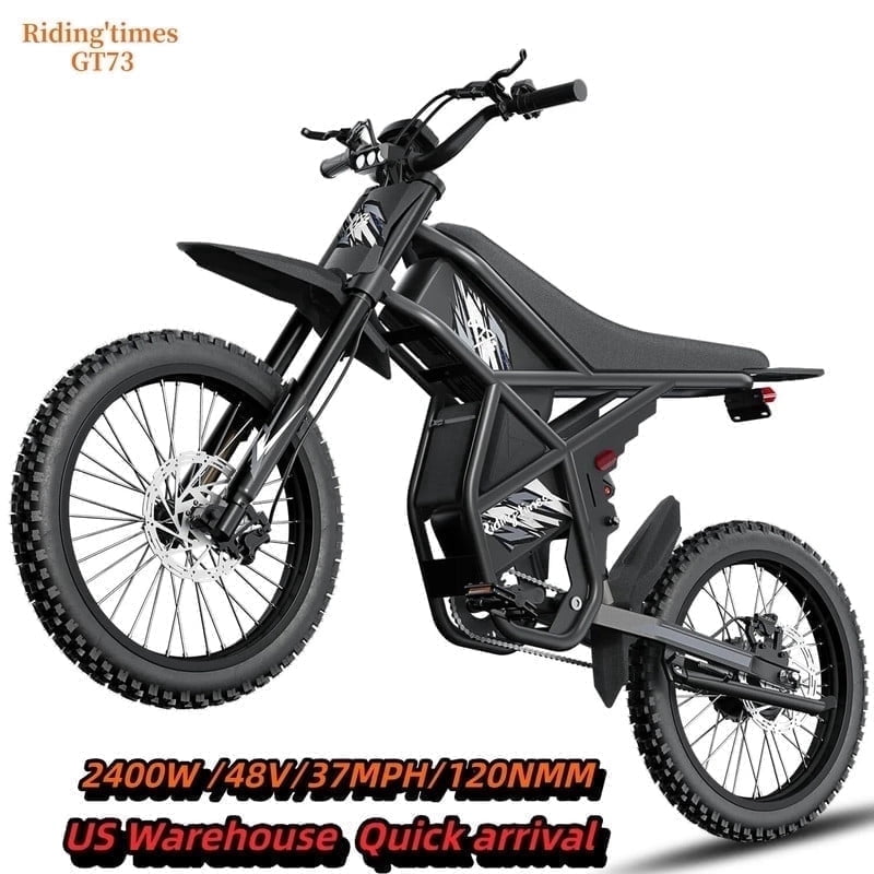 Ridingtimes GT73 Electric Dirt Bike for Adults,2400W Motor 48V18