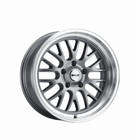 Ridler 607 20X8.5 5X114.3 0Et 83.82Cb Grey W/Machined Lip