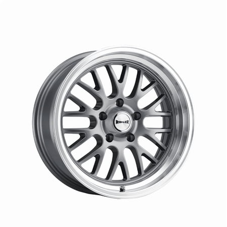 Ridler 607 20X8.5 5X120.65 0Et 83.82Cb Grey W/Machined Lip
